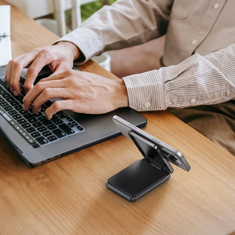 Baterie externa 10000mAh 2in1, Qi2, Mcdodo, negru, MC-6310