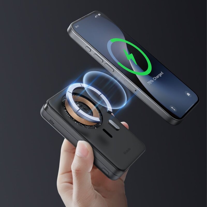 Baterie externa 10000mAh 2in1, Qi2, Mcdodo, negru, MC-6310