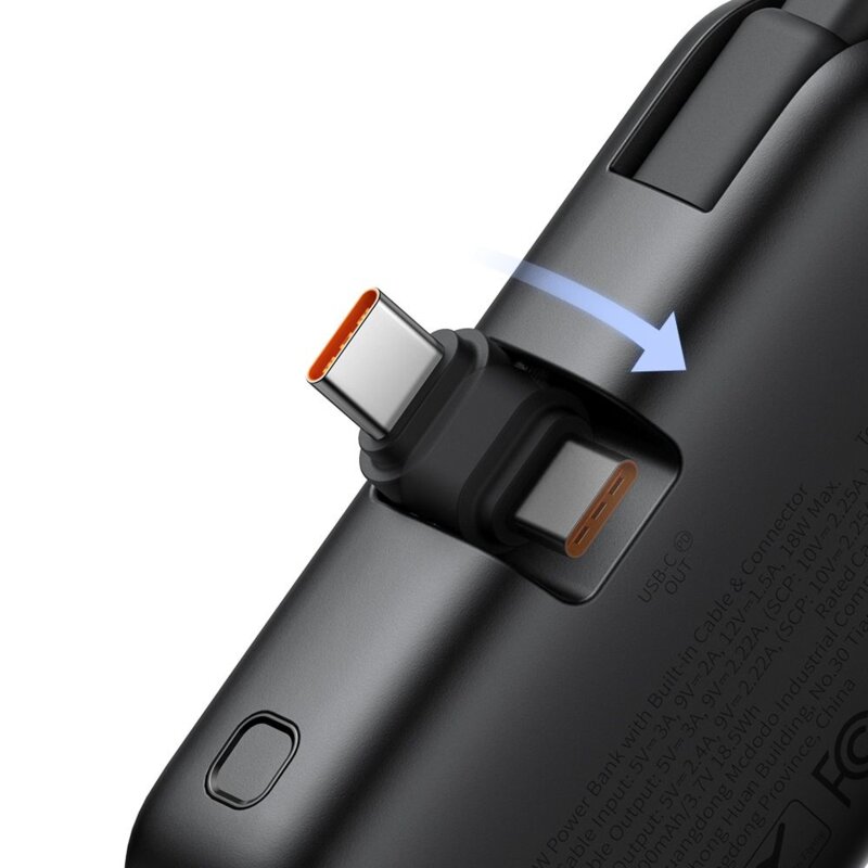 Baterie externa cu cablu + conector USB-C, Mcdodo FreeKit Series, MC-7760