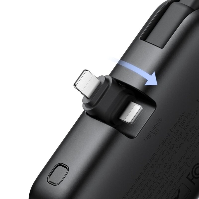 Baterie externa cu cablu + conector Lightning, Mcdodo FreeKit Series, MC-7800