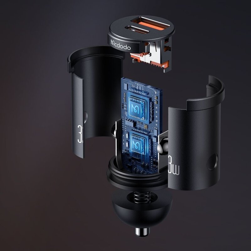 Incarcator auto bricheta 33W, Mcdodo Cool Series, negru, CC-2320