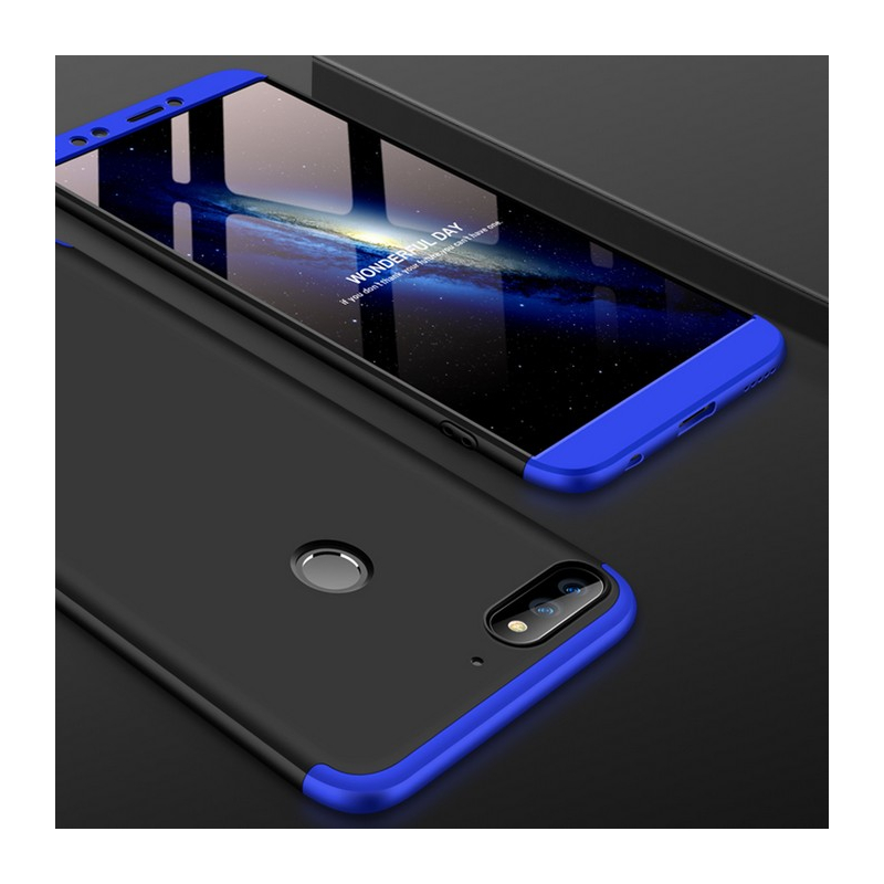 Husa Huawei Y7 Prime 2018 GKK 360 Full Cover Negru-Albastru