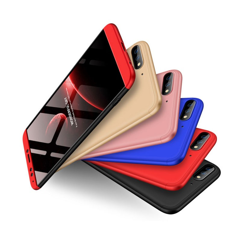 Husa Huawei Y7 Prime 2018 GKK 360 Full Cover Negru-Albastru