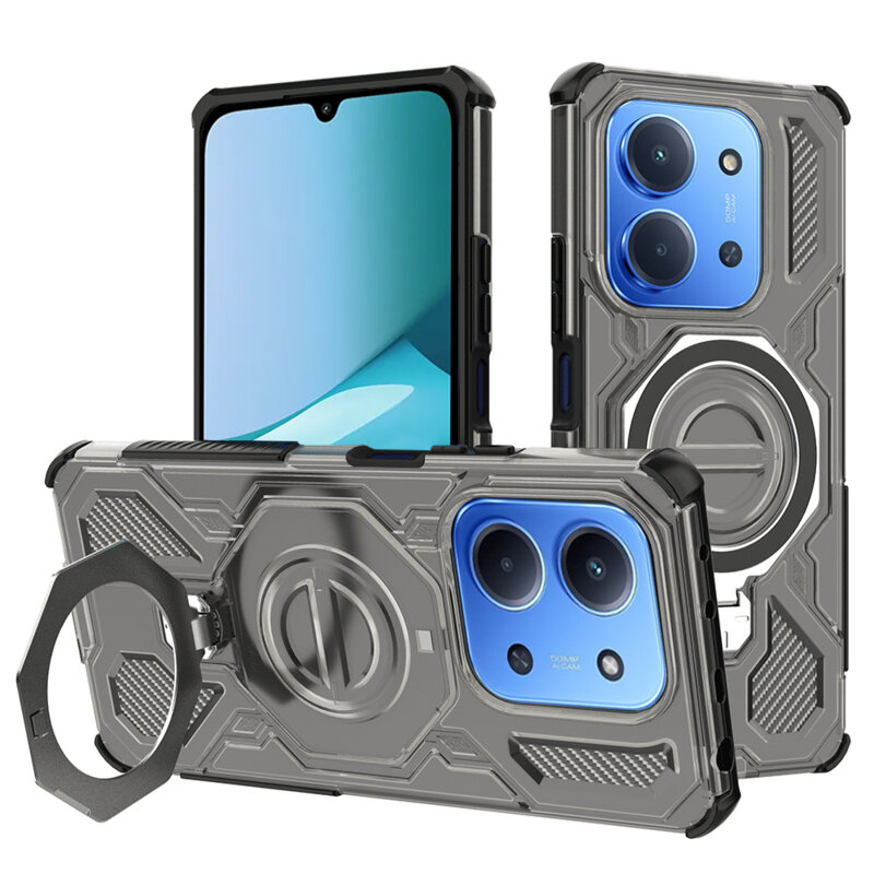Husa Xiaomi Redmi 15C 4G Techsuit Carbon Shield PRO, fumuriu