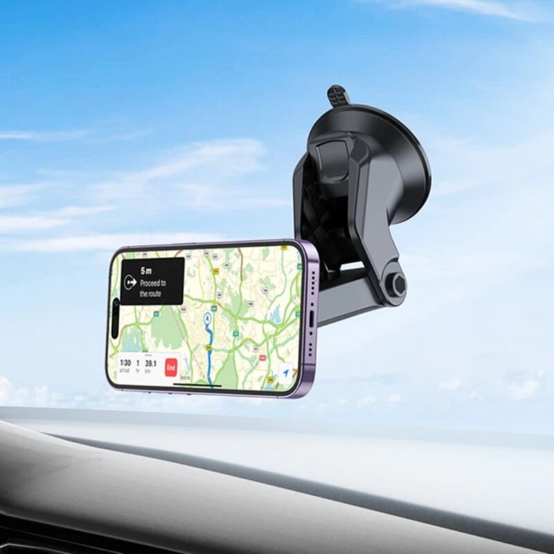 Suport telefon magnetic pentru bord/parbriz Borofone Ice BH97, negru