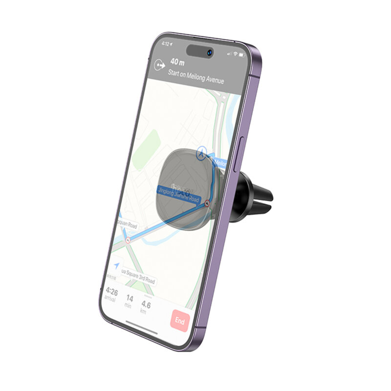 Suport telefon magnetic pentru grila ventilatie Borofone Cloud BH102, negru