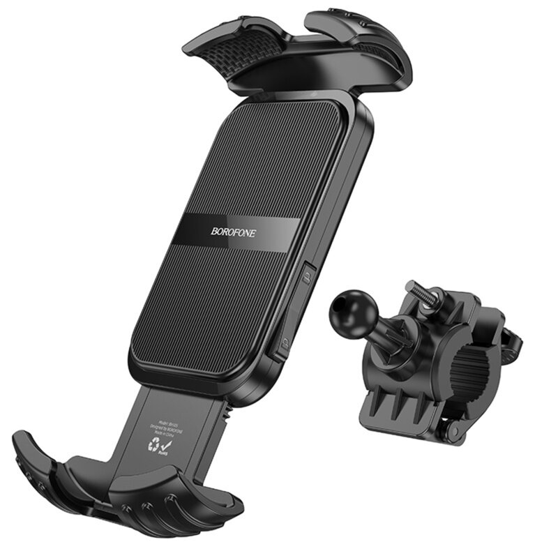 Suport telefon pentru bicicleta 4.7-7 inch, Borofone BH105. negru