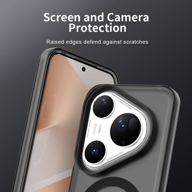 Husa Huawei Pura 80 Ultra Techsuit CandyCase MagSafe, negru