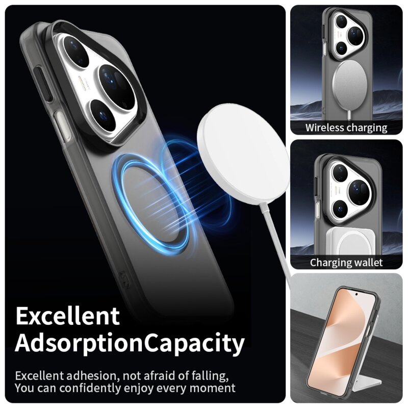 Husa Huawei Pura 80 Ultra Techsuit CandyCase MagSafe, negru