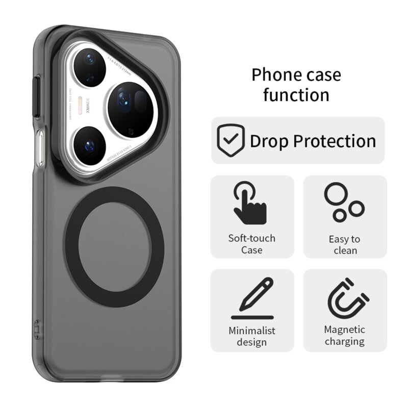 Husa Huawei Pura 80 Ultra Techsuit CandyCase MagSafe, negru