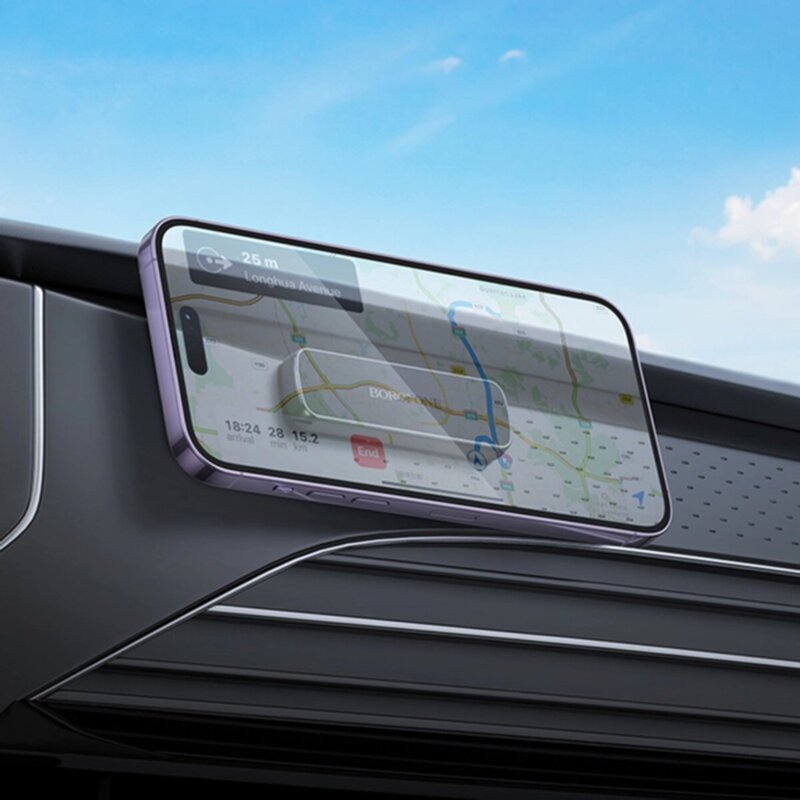 Suport telefon magnetic cu adeziv pentru bord Borofone, BH121