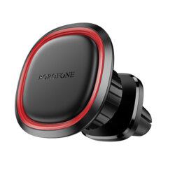 Suport telefon magnetic pentru grila ventilatie Borofone Roman BH124, negru