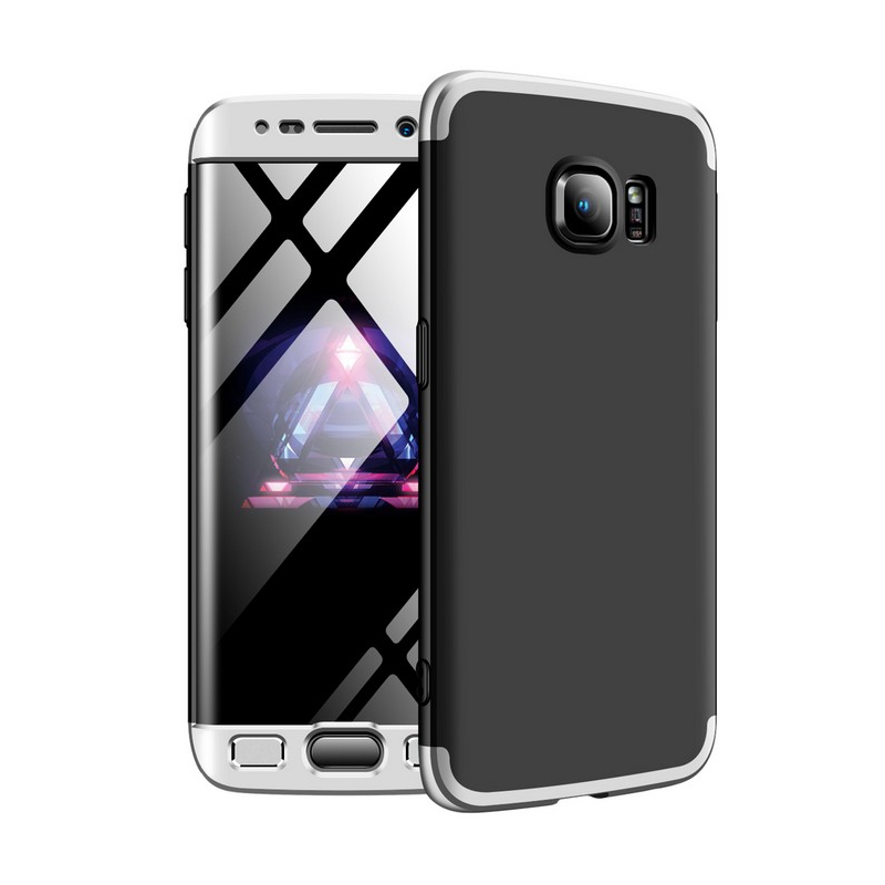 Husa Samsung Galaxy S8+, Galaxy S8 Plus GKK 360 Full Cover Negru-Argintiu