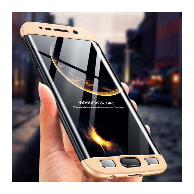 Husa Samsung Galaxy S8+, Galaxy S8 Plus GKK 360 Full Cover Negru-Auriu