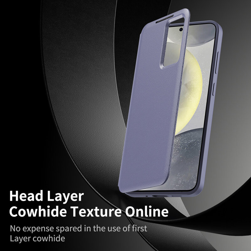 Husa tip carte Samsung Galaxy A16 4G SmartView Series, mov