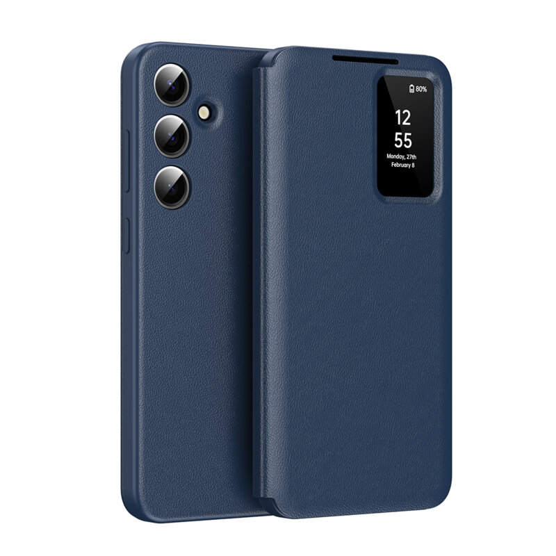 Husa tip carte Samsung Galaxy A16 4G SmartView Series, albastru