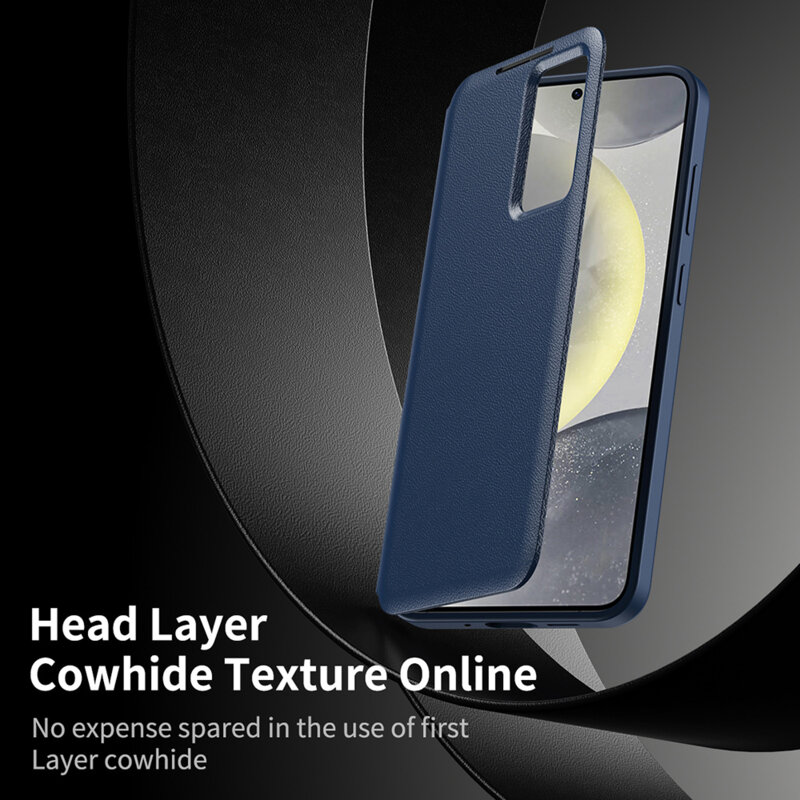 Husa tip carte Samsung Galaxy A16 5G SmartView Series, albastru