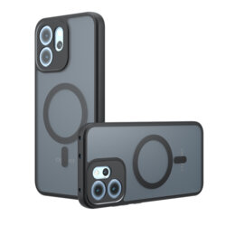 Husa Oppo Reno14 F Techsuit PureFrost MagSafe, negru frost