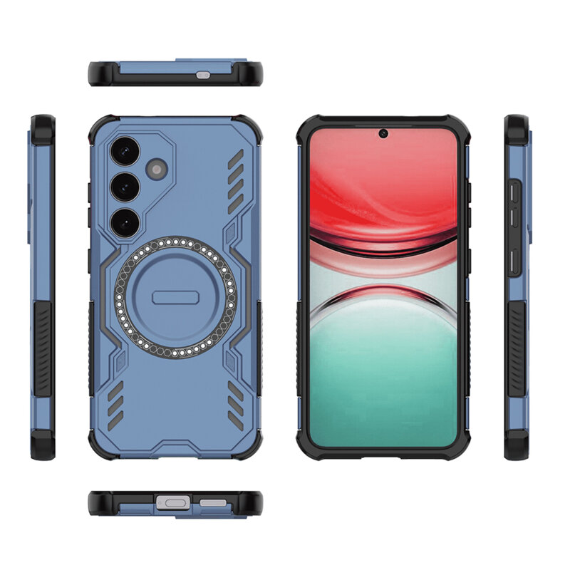 Husa Samsung Galaxy S25 FE Techsuit ArmorMag Case, albastru