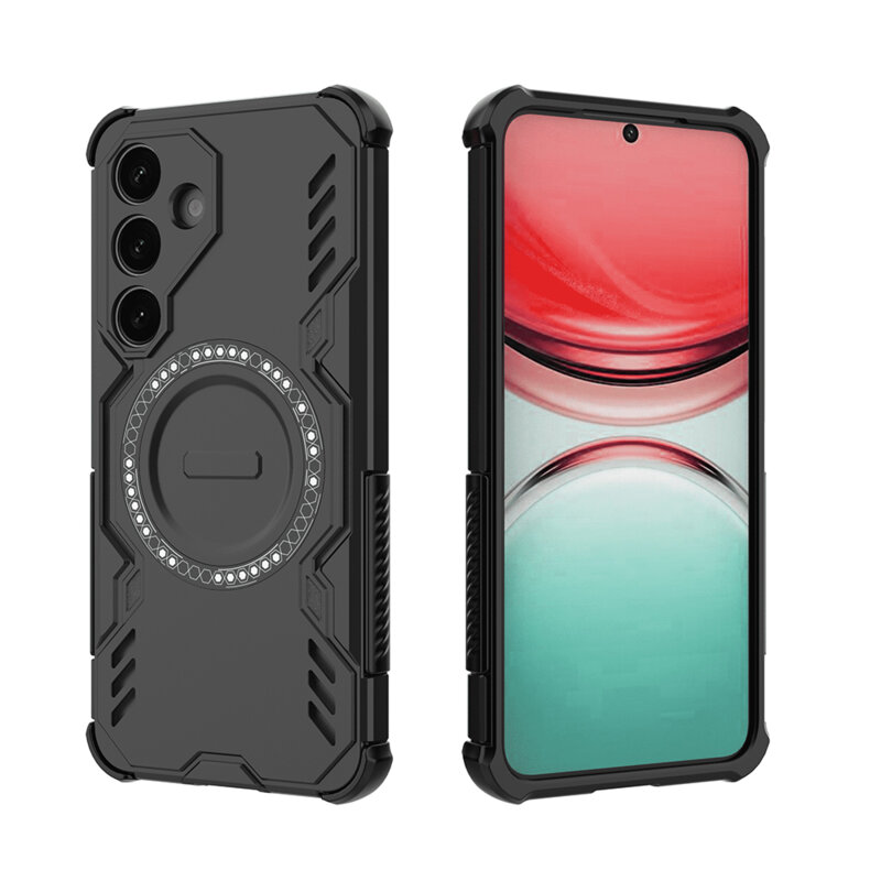 Husa Samsung Galaxy S25 FE Techsuit ArmorMag Case, negru