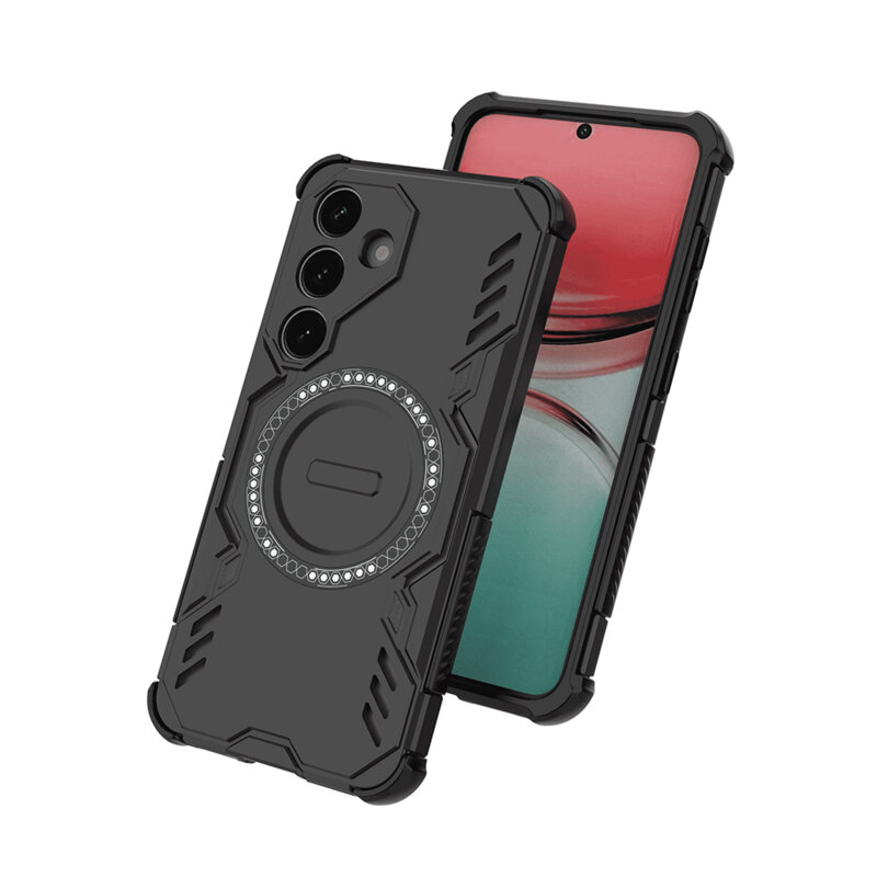Husa Samsung Galaxy S25 FE Techsuit ArmorMag Case, negru