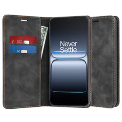 Husa piele OnePlus Nord 5 Techsuit Confy Cover, negru