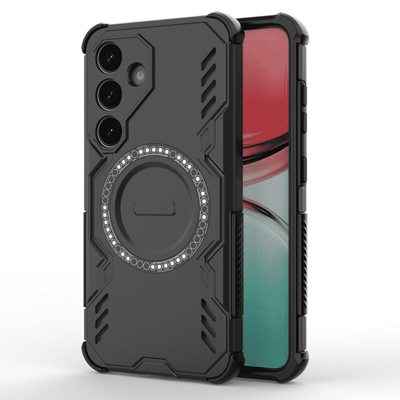 Husa Samsung Galaxy S25 FE Techsuit ArmorMag Case, negru