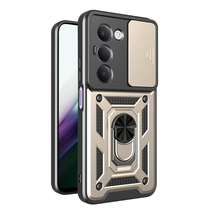 Husa Xiaomi Redmi 15 4G protectie camera Techsuit CamShield Series, auriu