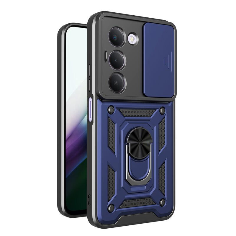 Husa Xiaomi Redmi 15 4G protectie camera Techsuit CamShield Series, albastru
