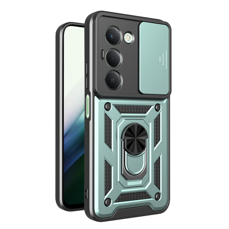 Husa Xiaomi Redmi 15 5G protectie camera Techsuit CamShield Series, verde