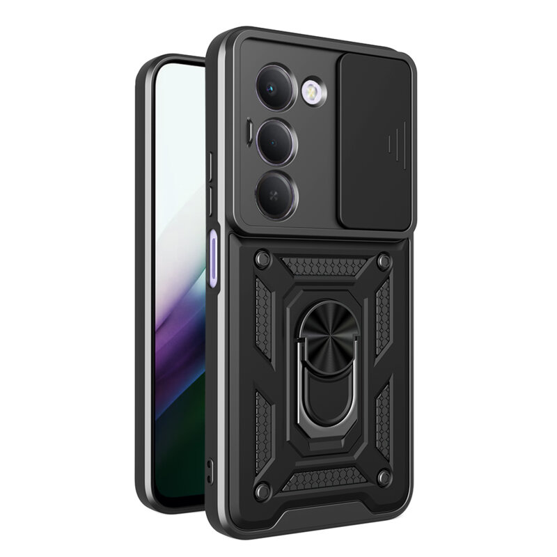 Husa Xiaomi Redmi 15 4G protectie camera Techsuit CamShield Series, negru