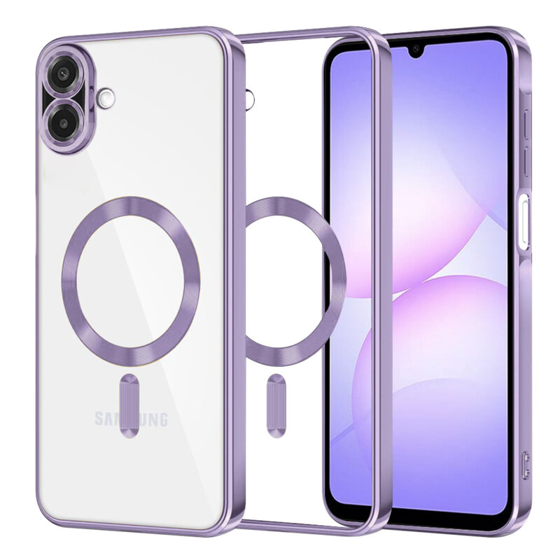 Husa premium Samsung Galaxy A07 4G Techsuit Luxury Crystal MagSafe, mov