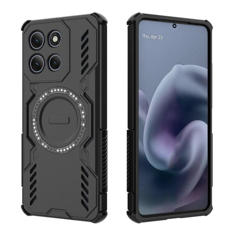 Husa Motorola Moto G86 Power Techsuit ArmorMag Case, negru