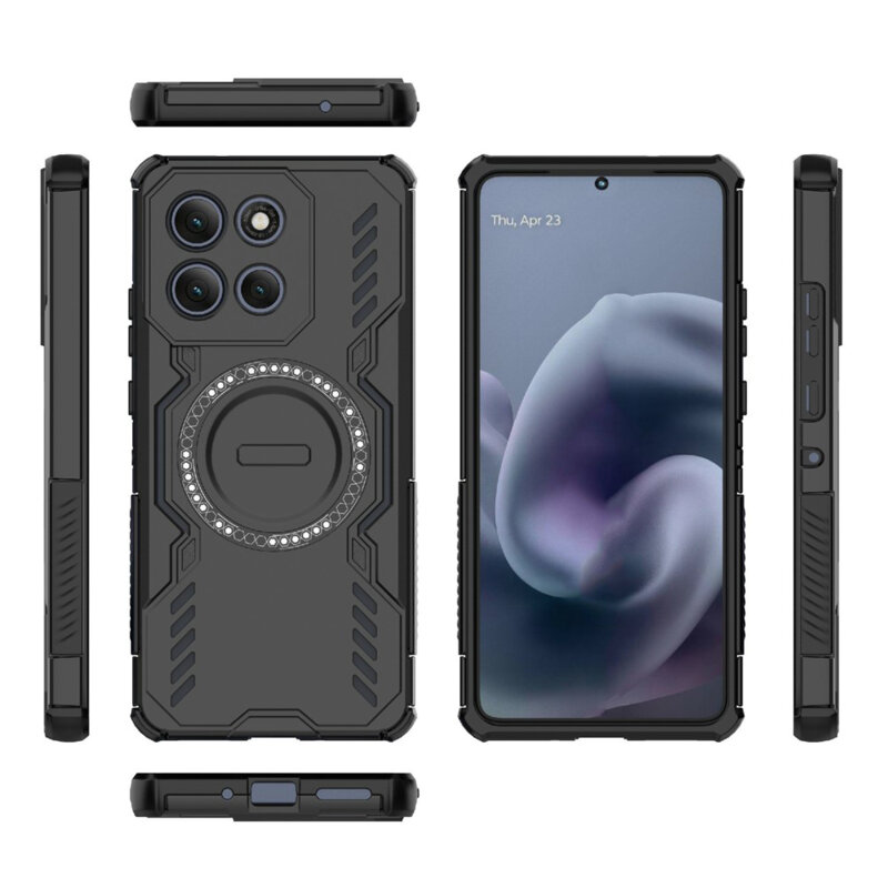 Husa Motorola Moto G86 Power Techsuit ArmorMag Case, negru