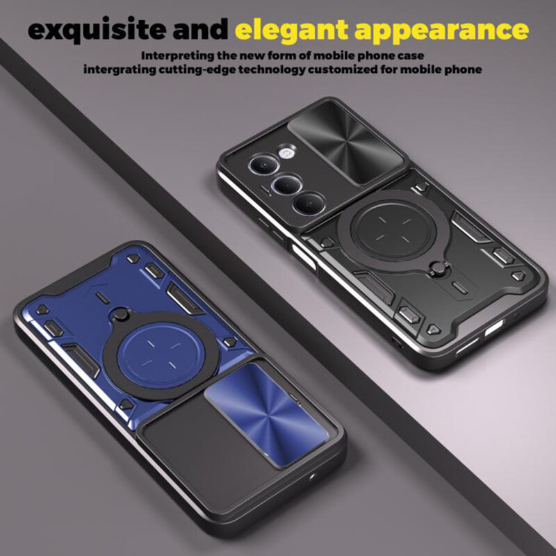 Husa Xiaomi Redmi 15 4G Techsuit CamGuard Pro, albastru