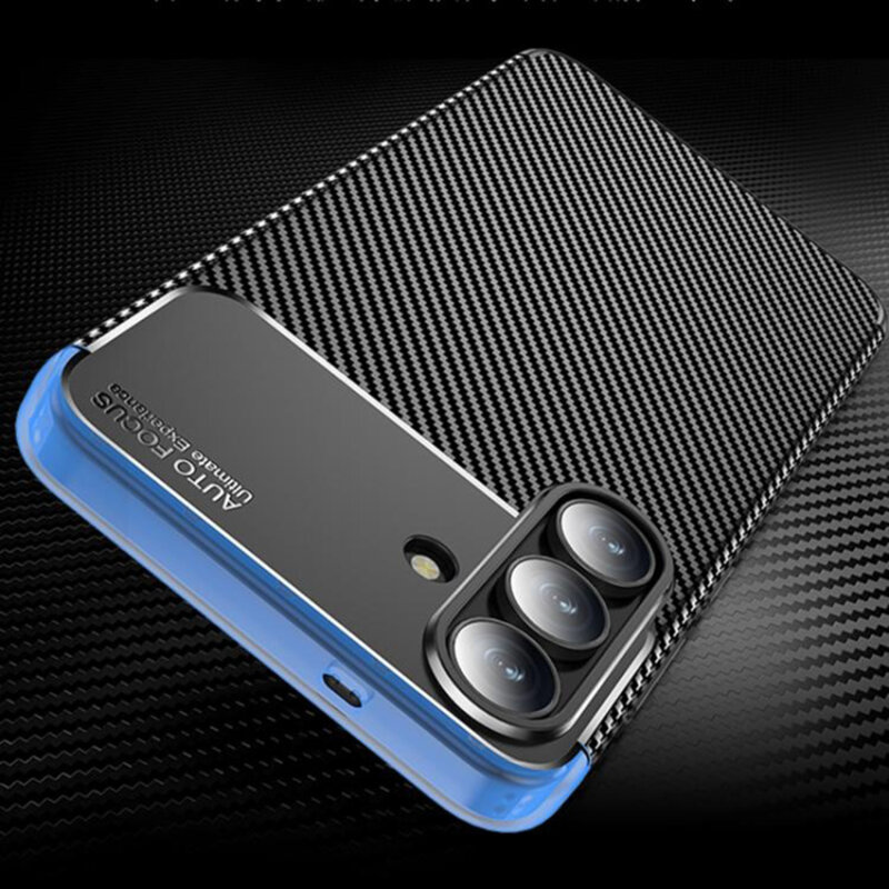 Husa Samsung Galaxy S25 FE Techsuit CarbonFiber, negru