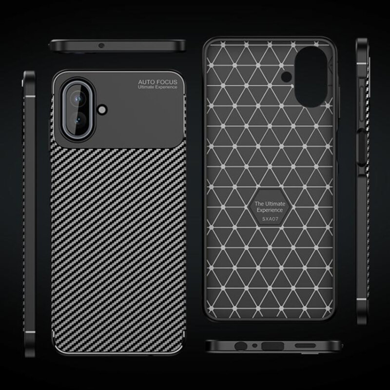 Husa Samsung Galaxy A07 4G Techsuit CarbonFiber, negru