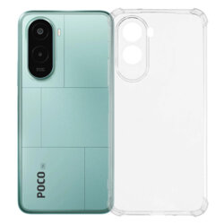 Husa Xiaomi Poco M7 4G Techsuit Shockproof Clear Silicone, transparenta