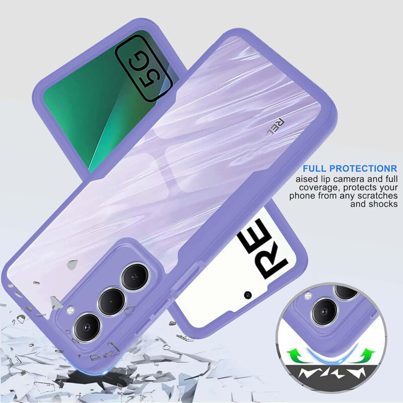 Husa 360° Xiaomi Redmi 15 5G Techsuit ColorVerse, mov