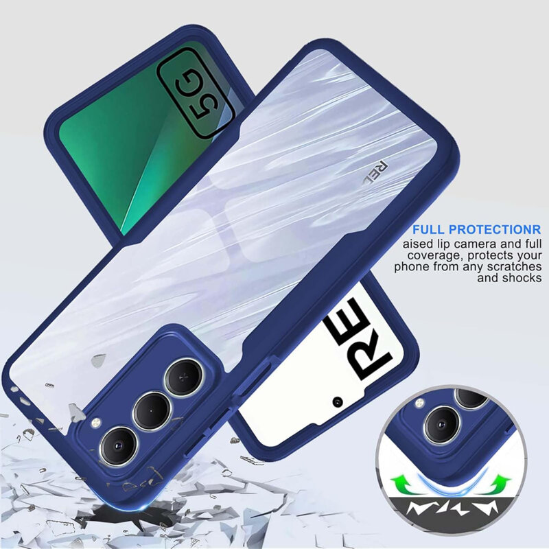 Husa 360° Xiaomi Redmi 15 5G Techsuit ColorVerse, albastru