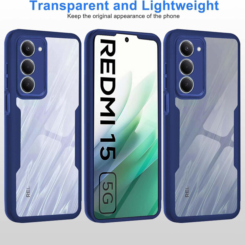 Husa 360° Xiaomi Redmi 15 5G Techsuit ColorVerse, albastru