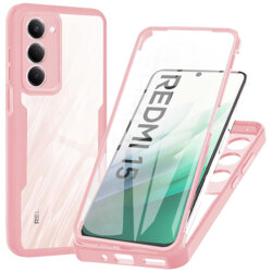 Husa 360° Xiaomi Redmi 15 4G Techsuit ColorVerse, roz