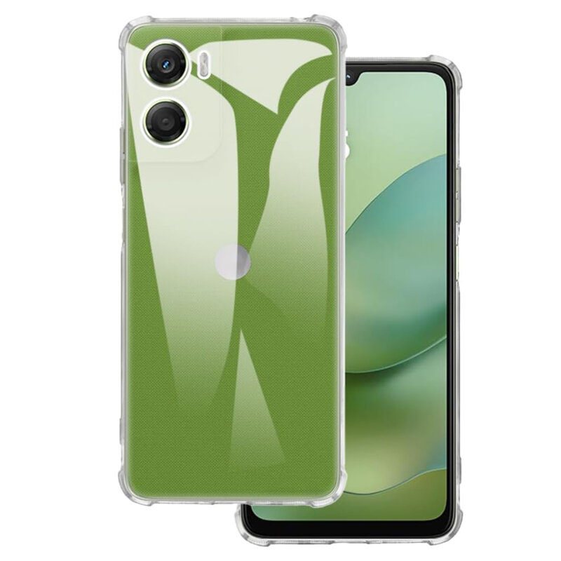 Husa Motorola Moto G06 Techsuit Shockproof Clear Silicone, transparenta