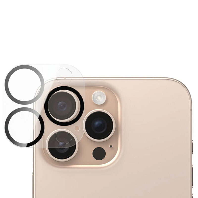 Folie iPhone 16 Pro pentru lentile camera PanzerGlass® PicturePerfect, transparenta