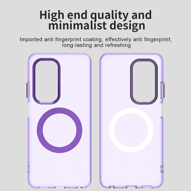 Husa Oppo A5 5G Techsuit CandyCase MagSafe, mov