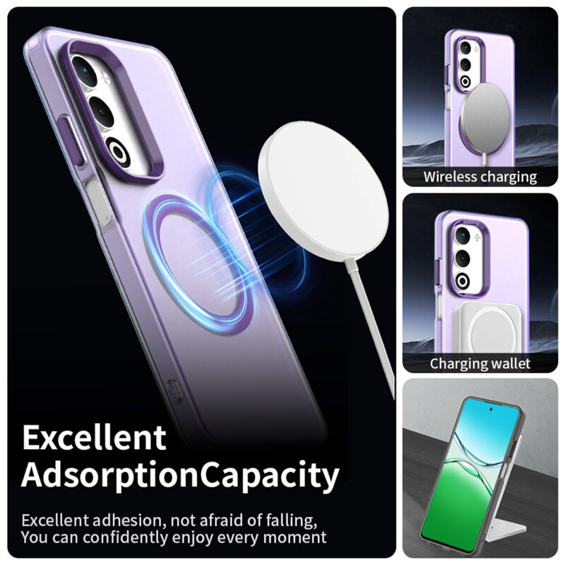 Husa Oppo A5 5G Techsuit CandyCase MagSafe, mov