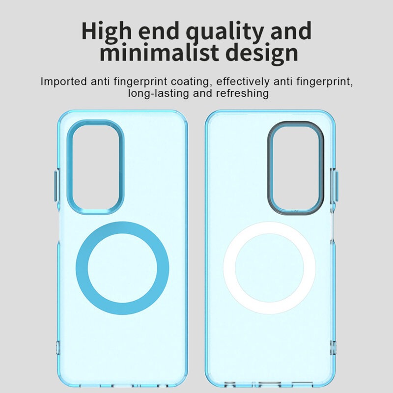 Husa Oppo A5 5G Techsuit CandyCase MagSafe, albastru
