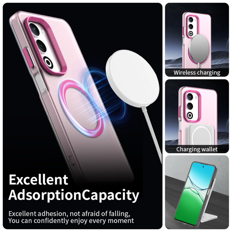 Husa Oppo A5 5G Techsuit CandyCase MagSafe, roz