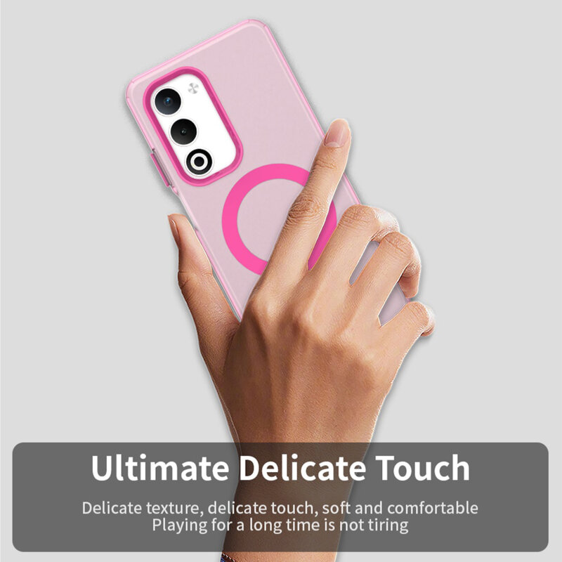 Husa Oppo A5 5G Techsuit CandyCase MagSafe, roz