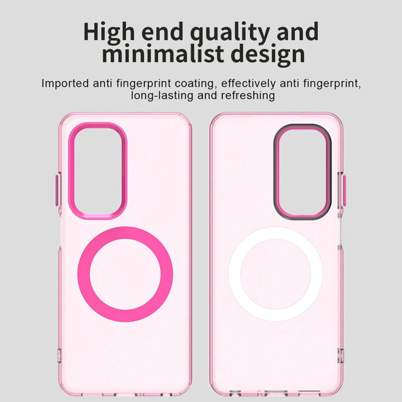 Husa Oppo A5 5G Techsuit CandyCase MagSafe, roz